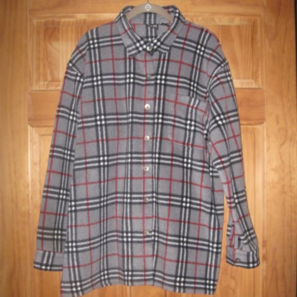 C&B Sport Fleece Button Down Long Sleeve Shirt - Picture 1 of 2